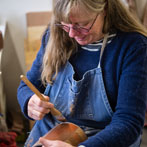 Kerstin Gren in her studio 2018